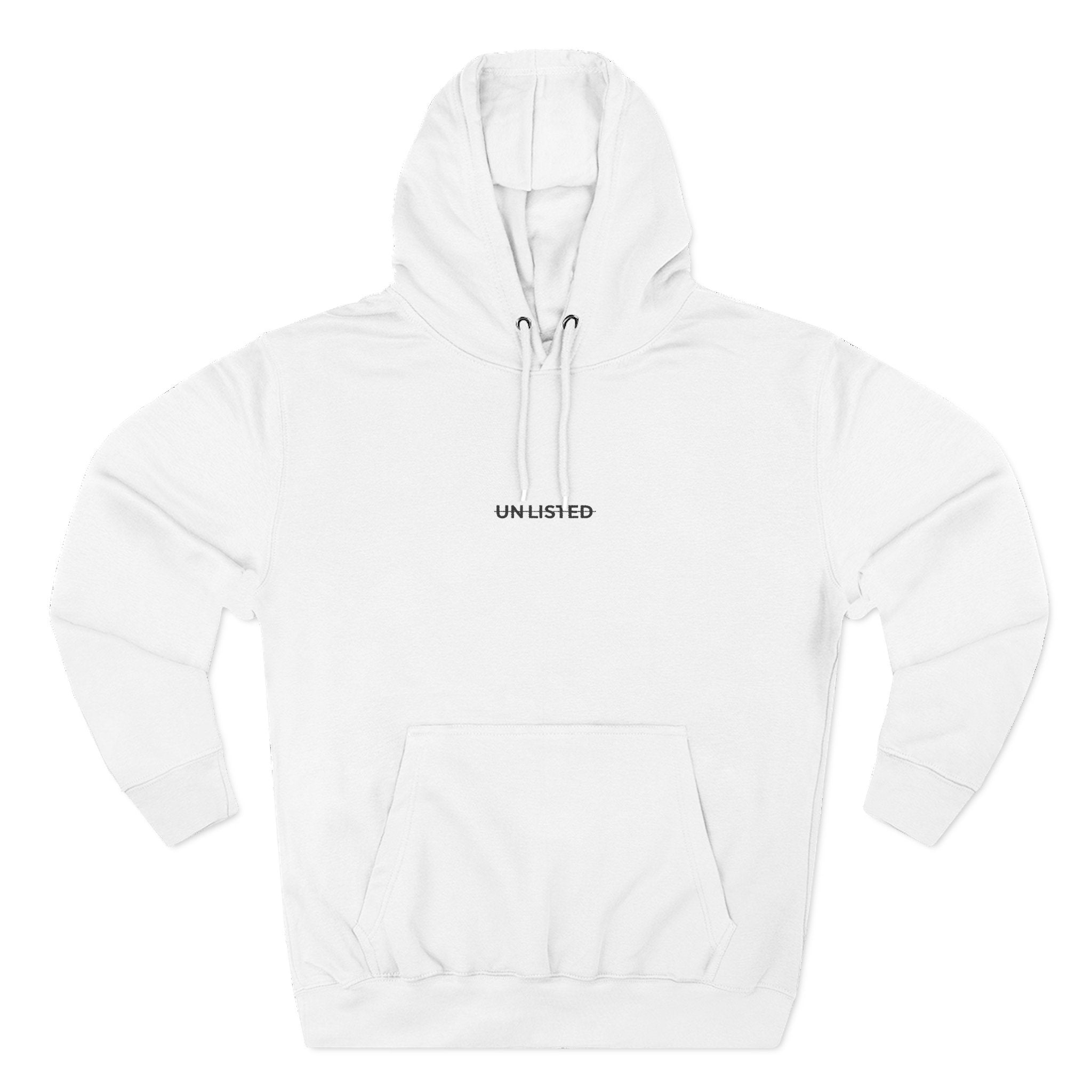 UNLISTED white Hoodie
